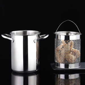 <span class=keywords><strong>Friteuse</strong></span> Tempura en acier inoxydable 304, multicuiseur, poêle à frire japonaise, pot à pâtes et asperges avec couvercle <span class=keywords><strong>pour</strong></span> <span class=keywords><strong>plaque</strong></span> à <span class=keywords><strong>induction</strong></span> - Product Image 2