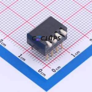 DSPV04LHGET DIP Switch Switch Piano Key Single Pole Single Throw 4 PC Pin - Product Image 1