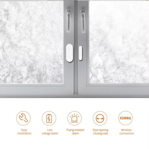 Pin hoạt động 433MHz cửa không dây cảm biến tiếp xúc từ tính với pin AAA - Product Image 2