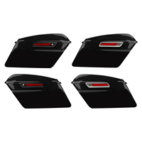 Valises latérales rigides pour moto avec serrures et clés, sacoches pour Harley Touring Road King Glide 2014-2023