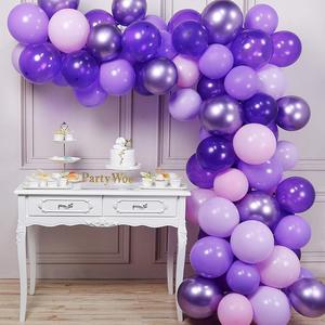 Globos de latex pink Purple Confetti Latex Balloon arch balloons kit ghirlanda Arch Kit per la decorazione della <span class=keywords><strong>festa</strong></span> nuziale - Product Image 2