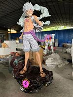Haute qualité Anime Figure résine Statue personnage grandeur nature 1:1 Luffy figurine d'action pour décor Pirate roi Anime Sculpture