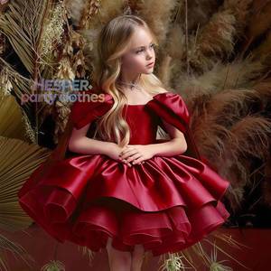 HP Girls Elegant Mesh Princess <b>Dress</b> Kids Piano Host Wear Children Birthday Party Gown Formal Stage Performance Outfit - Product Image 1