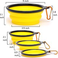 Logo personnalisé d'usine bol pour chien bols pliables pour animaux de compagnie Portable alimentation pour animaux de compagnie arrosoir pour la marche Parking voyage 13 oz