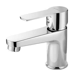Robinet de lavabo bas à levier unique, corps en laiton, montage sur plan, mitigeur bas eau froide et chaude, cartouche céramique G3/8 - Product Image 1