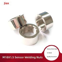 Kit de bouchons de soudure d'échappement M18x1.5, 2 pièces, en acier nickelé, acier inoxydable, usiné CNC, anti-corrosion, pour réparation de système d'échappement