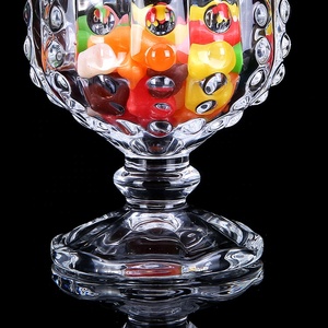 Nuovo Barattolo <span class=keywords><strong>in</strong></span> <span class=keywords><strong>Vetro</strong></span> Colorato Viola <span class=keywords><strong>con</strong></span> Piedistallo Elettroplaccato, Contenitore per Caramelle <span class=keywords><strong>con</strong></span> <span class=keywords><strong>Coperchio</strong></span> <span class=keywords><strong>in</strong></span> <span class=keywords><strong>Vetro</strong></span> - Product Image 5