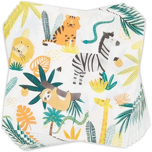 Platos de Papel con Temática de la Selva Damai, Platos Personalizados con Animales, Juego de Vajilla, Artículos para Fiestas de Cumpleaños Infantiles - Product Image 5