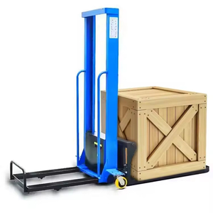 Plataforma elevadora pequeña de 1 tonelada, 2 toneladas, 3 toneladas, uso en almacén, 1500kg, carretilla elevadora manual hidráulica, apilador de palés manual - Product Image 3