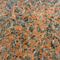 Carrelage moderne en granit rouge érable naturel poli pour plans de travail de cuisine, sols, marches et contremarches de projets