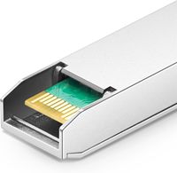 YTOPTO Transceiver Fibre Optique 10GBASE-T SFP+ RJ45 100m Cat6a Multi-réaux 1G/2.5G/5G/10G Compatible Mikrotik/Ubiquiti CE RoHS FCC