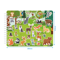 Livre de coloriage pour enfants, nouveau design 2024, livre d'autocollants amovibles personnalisés, impression pour enfants