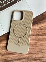 Étui de téléphone magnétique de luxe pour iPhone 17 16 15 14 13 12 Max Plus Air Mini rayures ondulées mince antichoc charge sans fil