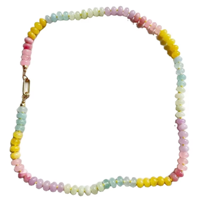 Collier <span class=keywords><strong>fermoir</strong></span> mousqueton en pierre naturelle <span class=keywords><strong>pour</strong></span> femme Chaîne à maillons classique <span class=keywords><strong>avec</strong></span> <span class=keywords><strong>cordon</strong></span> de <span class=keywords><strong>soie</strong></span> réglable en forme de boule <span class=keywords><strong>pour</strong></span> cadeau - Product Image 4