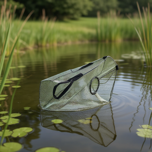 Filet de pêche pliable pour l'aquaculture, piège à mailles rectangulaires pour la capture de poissons D0100XUPBHT - Product Image 2