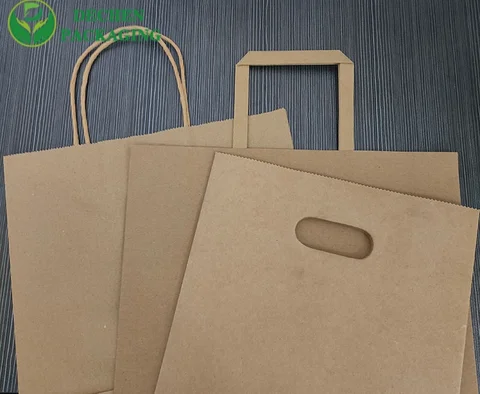 Bolsas de papel pesadas con manijas