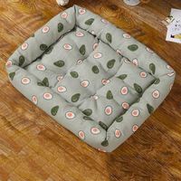 Lit pour animaux de compagnie en fibre pelucheuse de luxe moderne, personnalisé, imprimé, imperméable, doux, grand, rectangulaire, double usage, double face, vente en gros d'usine