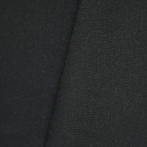 Tela de Punto Acanalado 1x1 <span class=keywords><strong>Negra</strong></span> Elástica de Poliéster y Spandex, Transpirable, Lisa, para Camisetas, Vestidos, Venta al por Mayor de Fábrica - Product Image 5