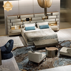 <span class=keywords><strong>Letto</strong></span> Matrimoniale di Ultima Generazione, Design Moderno e Lussuoso con <span class=keywords><strong>Testiera</strong></span> Imbottita in Pelle, Misura King Size - Product Image 4