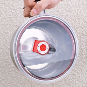 Stainless Steel Noodle Bowl With Lid Round <b>Plastic</b> Cover For Soup Instant Noodles Student Lunch <b>Box</b> Canteen Use - Product Image 1