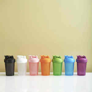 Vaso Mezclador Portátil de Plástico Transparente de 400 ml con Escala de Medición, Reutilizable, Seguro para Alimentos, para Proteínas Deportivas y Fitness, para Estudiantes - Product Image 1