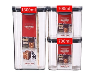 Best Seller Food Storage Container High Clear Plastic Storage Container Sets With Lids Kitchen And Pantry Organization