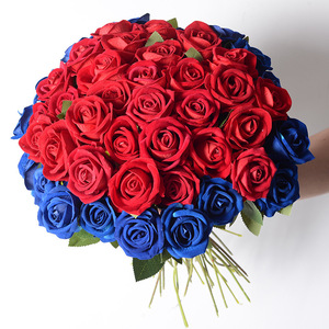 Rose artificielle unique en flanelle haute simulation pour la maison et les mariages, roses blanches artificielles - Product Image 2