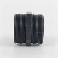 Raccords hydrauliques en PVC pour tuyaux, adaptateurs de raccords hexagonaux à filetage mâle BSP de 1/2\", 3/4\", 1\", 1-1/4\", 1-1/2\", 2\"