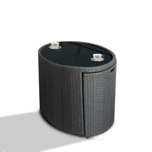 Juego de mesa de café de ratán para jardín, <span class=keywords><strong>muebles</strong></span> de exterior únicos para cafetería - Product Image 4