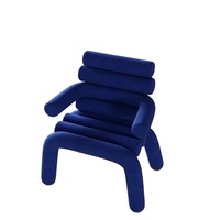Chaise de salle à manger de magasin de café nordique, canapé de salon, fauteuil coudé, fauteuil de créateur simple, mobilier de loisirs de forme spéciale