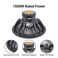Subwoofer néodyme LS 21 pouces 1500W RMS 3000W de crête 8 Ohm Bobine vocale de 5 pouces Coque métallique pour système de sonorisation PA de scène