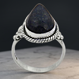 Natural Precious <b>Lapis</b> <b>Lazuli</b> 925 Sterling Silver Gemstone Wedding <b>Rings</b> Unique Design Women's Fine Jewelry Wholesale - Product Image 1