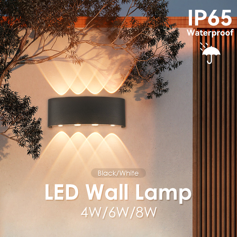 Modern up and Down LED Wall Lamp IP65 Waterproof Outdoor Wall Sconce Light Fixture 4W 6W 8W for Exterior Porch Garden Wall Mount · image 2