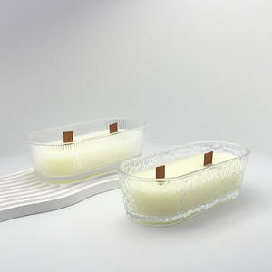 O94 Bougies parfumées à la <span class=keywords><strong>cire</strong></span> de soja en forme de <span class=keywords><strong>bateau</strong></span> aromathérapie personnalisées avec mèche en bois sans fumée - Product Image 2