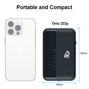 Router Móvil DNXT M3A Wifi 6 5G LTE con Doble Ranura para Tarjeta SIM, Módem Portátil con Batería LED de 10000 mAh y Velocidad de 1200 Mbps - Product Image 3