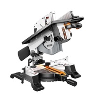 Scie à onglet composée de 10 pouces à assistance laser infrarouge pour le travail du bois avec coupe à angle variable et en parfait état