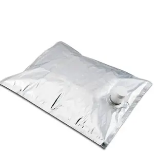 Aluminum Transparent BIB 3L 5L 10L 20L Plastic Tap Bag For Drinking Water Wine Juice Bag In Box