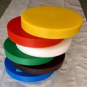 custom polyethylene board sutting/1-150mm thick HDPE round plastic plate/Color HDPE hard plastic board
