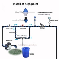DaringFish Vanne d'admission/évacuation automatique à interrupteur d'air pour tuyau PE d'irrigation agricole par micro-pulvérisation et goutte-à-goutte, économie d'eau