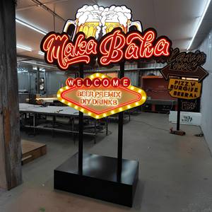 Insegna Pubblicitaria LED Personalizzata Creativa e Accattivante per Esterni, Segnaletica per Negozi e Attività Commerciali - Product Image 1