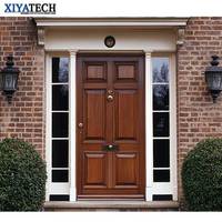 XIYATECH Luxe Personnalisé Unique Entrée Frontale En Bois Villa Résidentielle Pivot Porte Étanche Isolation Sonore Sécurité Bois Massif