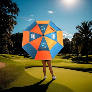 Extra Wide Waterproof 62 Inch Double Canopy Golf <b>Umbrella</b> for Heavy Rain Strong Winds Outdoor Activities - Product Image 4