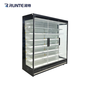 Refrigerador Comercial con Puerta de Vidrio, Enfriador de Bebidas para Tienda, Modelo LKJ-FD, Diseño Elegante, Marco Estrecho de Aluminio - Product Image 1