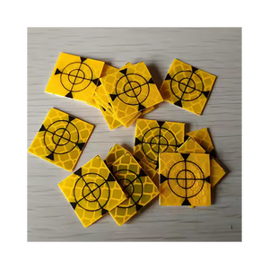 Tùy chỉnh huỳnh quang màu vàng retro phản xạ tam giác mục tiêu kim cương lớp Acrylic chất liệu cho khảo sát - Product Image 1