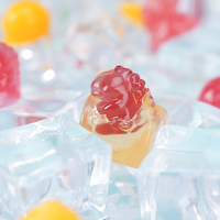 Snoepgoed groothandel OEM/ODM op maat privélabel 3D dierenvormig afpelbaar gummy snoep fruit smaak zacht snoep