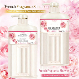 Champú Natural Story con Aroma Romántico a Rosas 760ml, Aroma Duradero para una Piel Delicada e Hidratada - Product Image 3