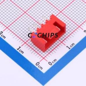 WAFER-HA2.54-4PZZ-R62 Wire-to-Board Pin Header Through hole Component (THT),P=2.54mm Connector 1x4P 2.5mm Through Hole XHB - Product Image 1