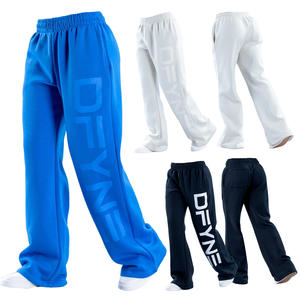 Maßgeschneiderte Lose Übergroße Unisex Streetwear Gerade Weite Bein Baggy Trainingshose Herren Jogger Sweathose - Product Image 1