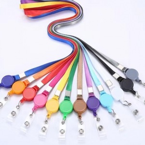 Promotional Lanyard Custom Printed Polyester Neck Lanyard With Acrylic Retractable Medical Badge Reels