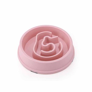 Dog Bowl Custom Factory Wholesale Interest New Ear Shape Slow Feeder Dog Plastic Bowl Non Slip Healthy Pet Bowl